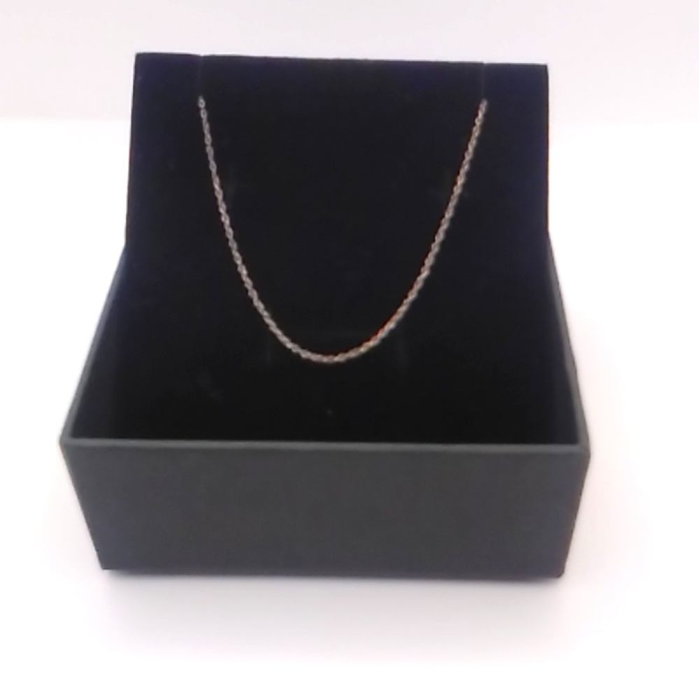 10" Fine 925 Italy sterling silver necklace.